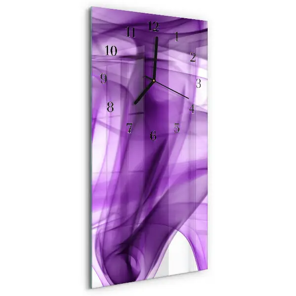 Decoratieve glazen klok verticaal Viola-patroon