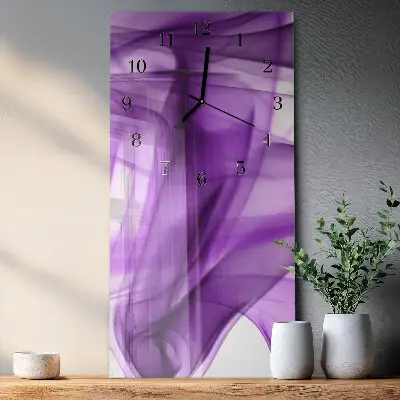 Decoratieve glazen klok verticaal Viola-patroon