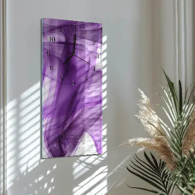Decoratieve glazen klok verticaal Viola-patroon
