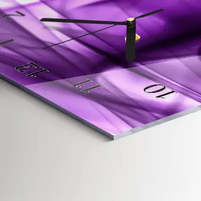 Decoratieve glazen klok verticaal Viola-patroon