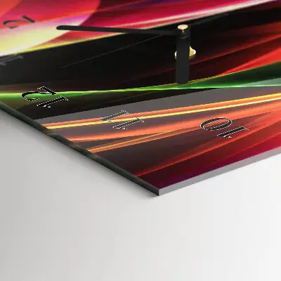 Rechthoekige glas klok verticaal Abstractie