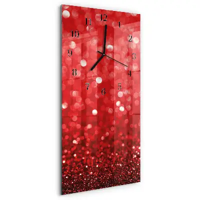 Decoratieve glazen klok verticaal Verschijning