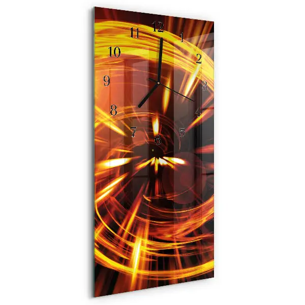 Rechthoekige glas klok verticaal Patroon
