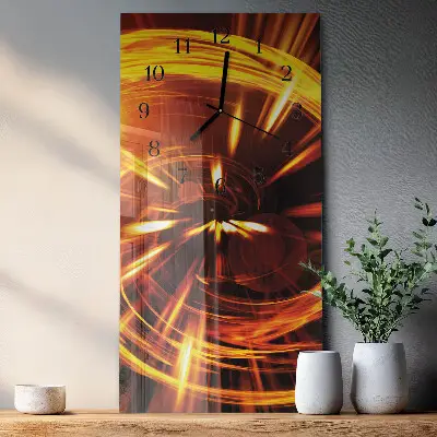 Rechthoekige glas klok verticaal Patroon