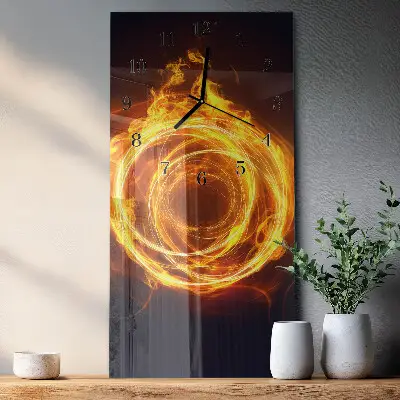 Glazen klok verticaal Vortex