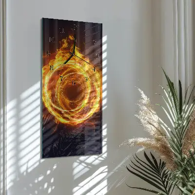 Glazen klok verticaal Vortex