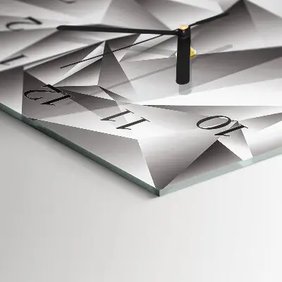 Decoratieve glazen klok verticaal Patroon