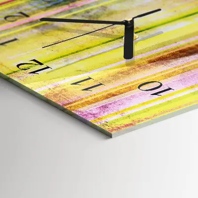 Rechthoekige glas klok verticaal Hout