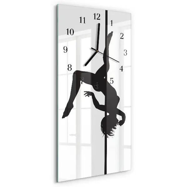 Decoratieve glazen klok verticaal Paaldanseres