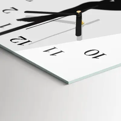 Decoratieve glazen klok verticaal Paaldanseres