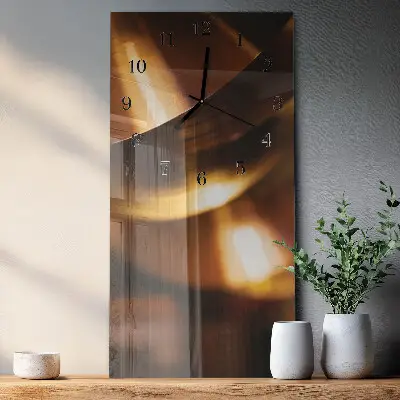Rechthoekige glas klok verticaal Patroon