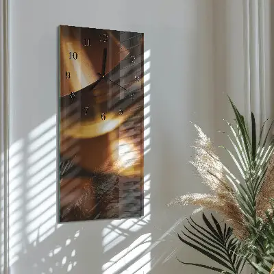 Rechthoekige glas klok verticaal Patroon