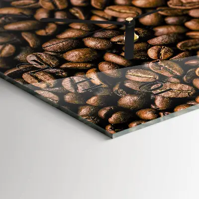Decoratieve glazen klok verticaal Koffiebonen