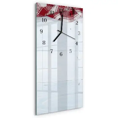 Rechthoekige glas klok verticaal Tafel