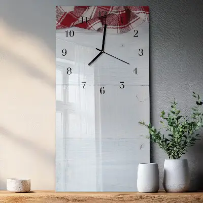 Rechthoekige glas klok verticaal Tafel