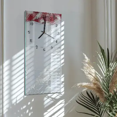 Rechthoekige glas klok verticaal Tafel
