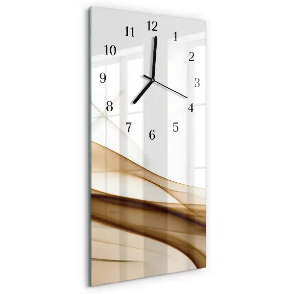 Decoratieve glazen klok verticaal Abstractie