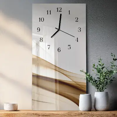 Decoratieve glazen klok verticaal Abstractie