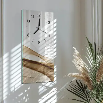 Decoratieve glazen klok verticaal Abstractie