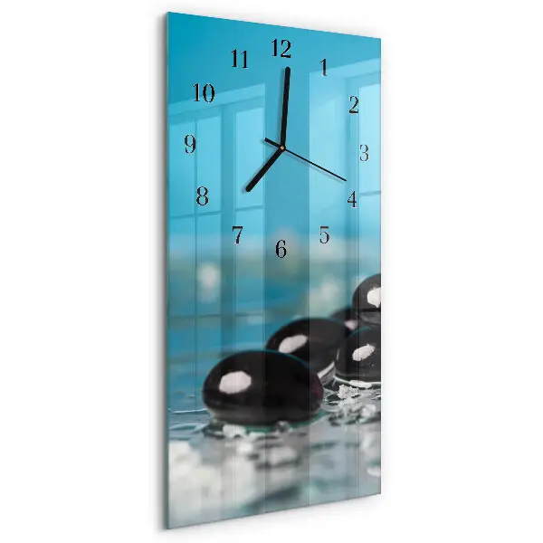 Rechthoekige glas klok verticaal Stenen