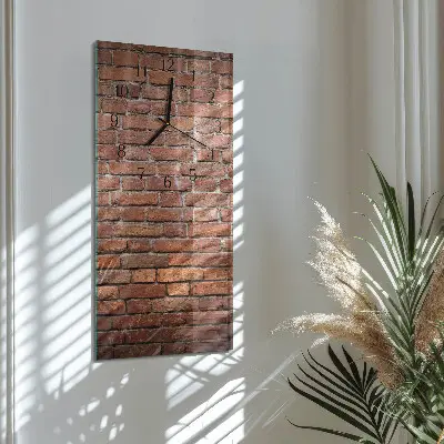 Glazen klok verticaal Baksteen