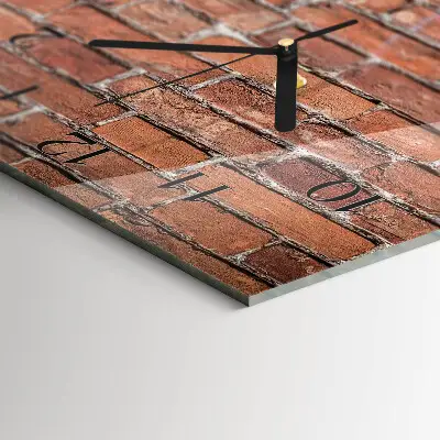 Glazen klok verticaal Baksteen