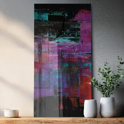Decoratieve glazen klok verticaal Deel