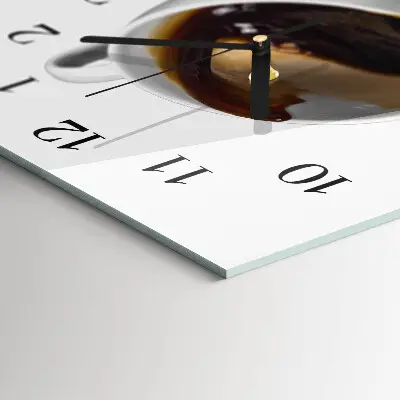 Rechthoekige glas klok verticaal Koffie
