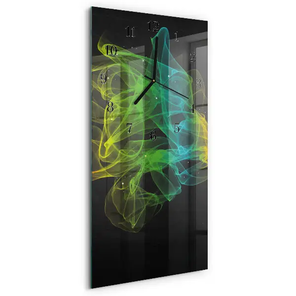 Decoratieve glazen klok verticaal Patroon