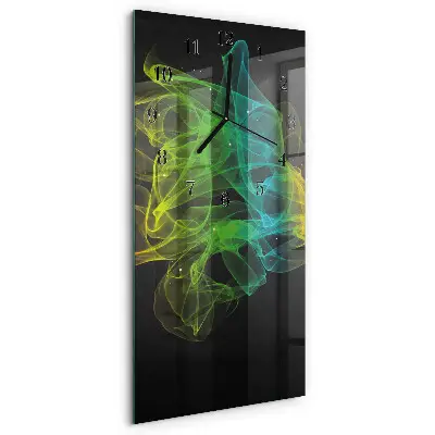 Decoratieve glazen klok verticaal Patroon