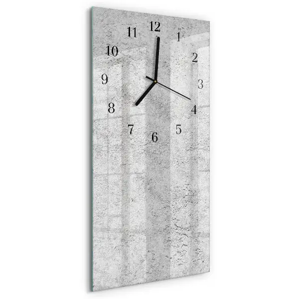 Rechthoekige glas klok verticaal Muur