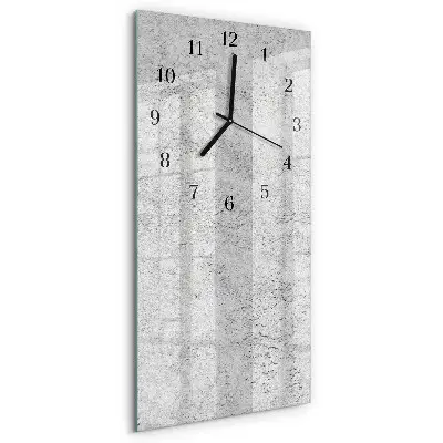 Rechthoekige glas klok verticaal Muur