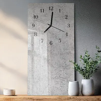 Rechthoekige glas klok verticaal Muur