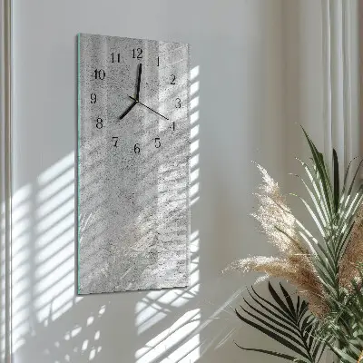 Rechthoekige glas klok verticaal Muur
