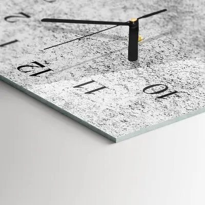 Rechthoekige glas klok verticaal Muur