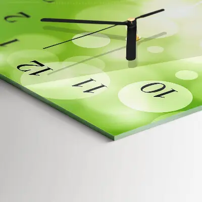 Verticale moderne glazen wandklok Patroon
