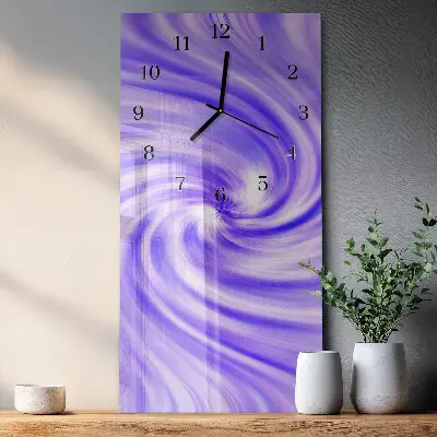 Decoratieve glazen klok verticaal Vortex