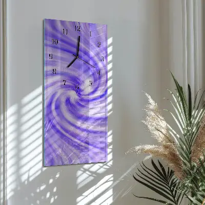Decoratieve glazen klok verticaal Vortex
