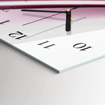 Verticale rechthoekige glazen wandklok Patroon