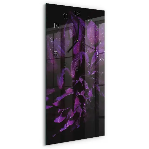 Decoratieve glazen klok verticaal Pioen