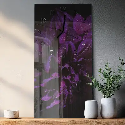 Decoratieve glazen klok verticaal Pioen