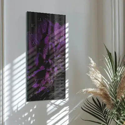 Decoratieve glazen klok verticaal Pioen