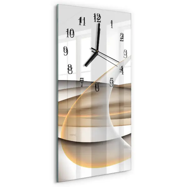 Decoratieve glazen klok verticaal Abstractie