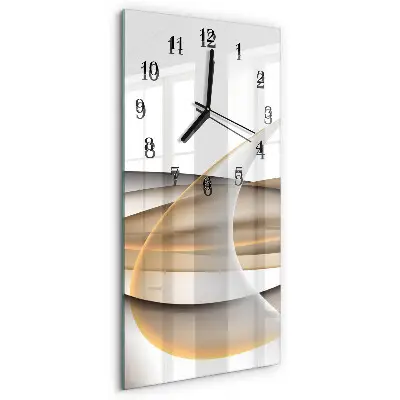 Decoratieve glazen klok verticaal Abstractie