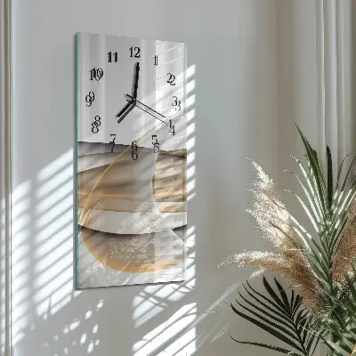 Decoratieve glazen klok verticaal Abstractie