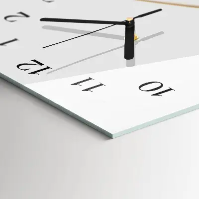 Decoratieve glazen klok verticaal Abstractie