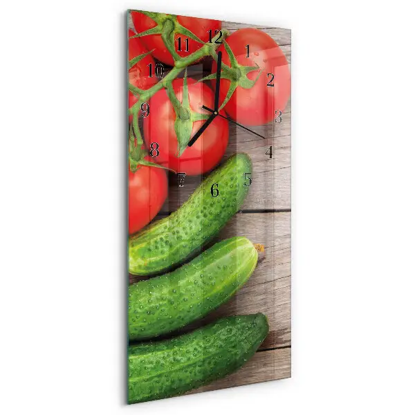 Rechthoekige glas klok verticaal Groenten