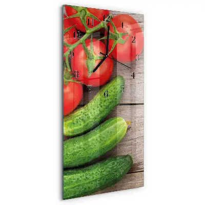Rechthoekige glas klok verticaal Groenten
