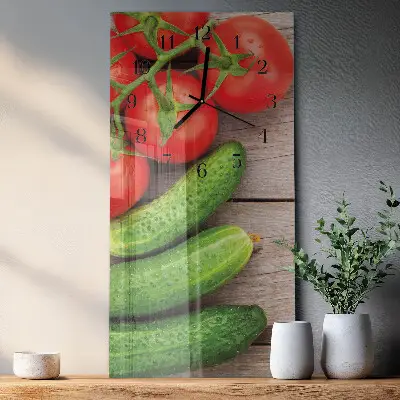 Rechthoekige glas klok verticaal Groenten