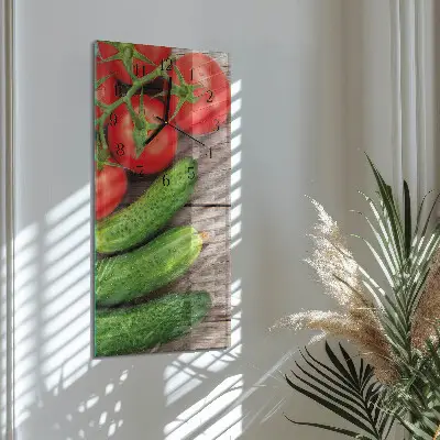 Rechthoekige glas klok verticaal Groenten